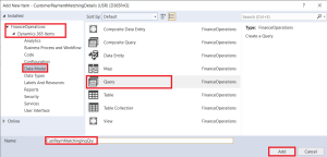 AX2012/D365FnO – HOW TO CREATE A AOT STATIC QUERY USING MULTIPLE TABLES ...